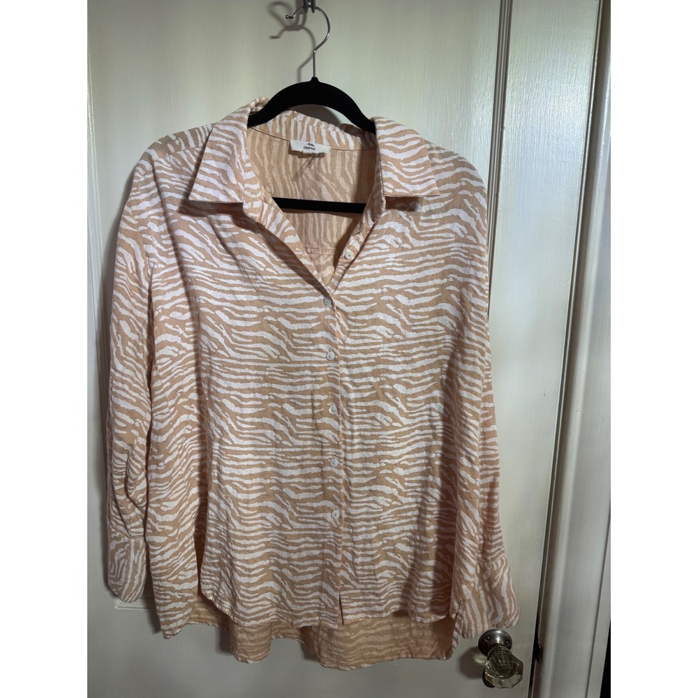 Entro Animal‎ Print Oversized Blouse